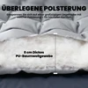 Aosom Miego čiužinys 200x80x8 cm Šviesiai pilkas Poliesteris