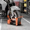 Aosom Motociklo stovėjimo stovas 27x71,5x33,5 cm Oranžinė Plienas