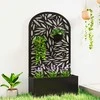 Aosom Pakelta lysvė su grotelių atrama, 61x23x113 cm, juoda, metalas