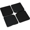 Aosom Parasol pagrindo rinkinys 100x100x6.8 cm Juodas HDPE plastikas
