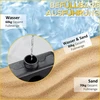 Aosom Parasol pagrindo rinkinys 100x100x6.8 cm Juodas HDPE plastikas