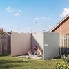 Aosom Pavėsinės šoninių sienų komplektas 300x200 cm Šviesiai pilkas poliesteris