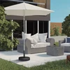 Aosom Pavėsio stovo pagrindas 45x36 cm Juodas Betonas