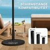 Aosom Pavėsio stovo pagrindas 48,5x28,5 cm Juodas cementas