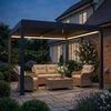 Aosom Pergola 300x300x250 cm Tamsiai pilkas aliuminis