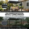 Aosom Pergola 300x300x250 cm Tamsiai pilkas aliuminis