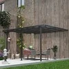 Aosom Pergola 435x302 cm Pilka, aliuminis