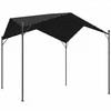 Aosom Pergola Paviljonas 300x300x280 cm Tamsiai pilka, metalas