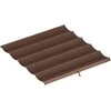 Aosom Pergolos pakaitinis stogelis 250x255 cm rudas, poliesteris, atsparus oro sąlygoms