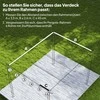 Aosom Pergolos pakaitinis stogelis 350x260 cm kreminės baltos spalvos, poliesteris