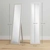 Aosom Pilno ilgio veidrodis, 37x157 cm, balta, MDF ir stiklas
