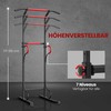 Aosom Power Tower, 98x84x171-219 cm, Juoda, Reguliuojama