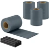 Aosom Privatumo ekranas rinkinys 3500x19 cm Pilkas Plastikas