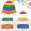 Aosom Pusiausvyros akmenų rinkinys, 33.5x33.5x28 cm, įvairiaspalvis, plastikas
