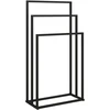 Aosom Rankšluosčių laikiklis 45x21,5x85 cm Juodas plienas