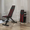 Aosom Reguliuojama svorio suoliukas 82x35x42,5-107 cm Juodas metalas