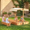 Aosom Sandbox 184x110x120 cm Ruda mediena