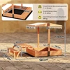 Aosom Sandbox 184x110x120 cm Ruda mediena