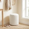 Aosom Saugojimo pufas 35x35x45 cm, baltas kordas