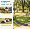 Aosom Skateboard Swing 79x40x180 cm Juoda