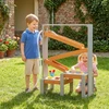 Aosom Smėlio ir vandens žaidimų stalas 75x34,5x105 cm Pilka mediena