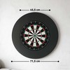 Aosom Smiginio lenta su priedais 71.5x3.8x71.5 cm juoda, sizalis, plastikas