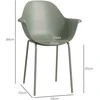 Aosom Sodo kėdžių komplektas, 59x55x84 cm, žalia, plastikas ir metalas