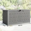 Aosom Sodo laikymo dėžė 122.5x56x62 cm Pilka Plastikas