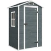 Aosom Sodo namelis 128x104x196 cm Pilkas Plastikas