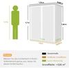 Aosom Sodo namelis 134x68,5x170 cm Pilkas Plastikas