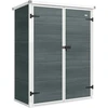 Aosom Sodo namelis 134x68,5x170 cm Pilkas Plastikas