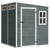 Aosom Sodo namelis 182x182x196 cm Pilkas Plastikas ir Aliuminis