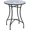 Aosom Sodo stalas, 60x71 cm, mėlynas, metalas, lauko