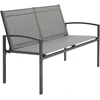 Aosom Sodo suoliukas 112x66x80 cm Pilkas metalas