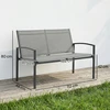 Aosom Sodo suoliukas 112x66x80 cm Pilkas metalas