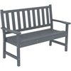 Aosom Sodo suoliukas 130x59x91 cm Pilkas Plastikas