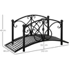 Aosom Sodo tiltelis 102x48x49 cm Juodas metalas