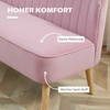 Aosom Sofa, 117x56.5x77 cm, Rožinė, audinys