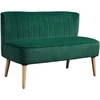 Aosom Sofa, 117x56.5x77 cm, tamsiai žalia, mediena
