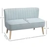 Aosom Sofa, 117x56.5x77 cm, Žalia, audinio apmušalas