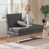 Aosom Sofa, 2 vietų, 118x68x90 cm, pilka, lino imitacijos audinys
