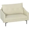 Aosom Sofa, 2 vietų, 124x73x92 cm, kreminė balta, metalas