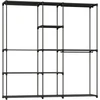 Aosom Spinta 182x43x185 cm Juodas plieno rėmas