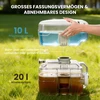 Aosom Stovyklavimo tualetas 41.5x36.5x42 cm Pilkas Plastikas