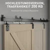 Aosom Stumdomų durų aparatūros komplektas 244 cm juodas plienas