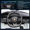 Aosom Vaikiška paspiriama mašina Lamborghini SIAN 108x62x40 cm balta, metalas