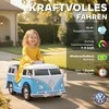 Aosom Vaikiškas elektrinis automobilis, 89x49x41.5 cm, mėlynas, metalas plastikas
