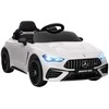 Aosom Vaikiškas elektrinis automobilis 99x55x43 cm baltas, plastikas