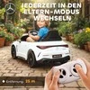 Aosom Vaikiškas elektrinis automobilis 99x55x43 cm baltas, plastikas