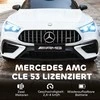 Aosom Vaikiškas elektrinis automobilis 99x55x43 cm baltas, plastikas